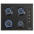 Pachet Incorporabil Rustic Cuptor Hausberg HB-8055RST, 57L, putere 2000W, Plita Incorporabila Hausberg HB-575RST, 4 arzatoare, Gaz, 60 cm, Hota decorativa Hausberg HB-1505RST, Putere absorbtie 450 m3/h, 1 motor, 60 cm otel inoxidabil, Negru Rustic