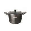 Set oale 7 piese HAUSBERG HB-H760GR GRI, acoperire antiaderenta, maner bachelita, 2.5L - 7.7L