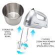Mixer Cu Bol HAUSBERG HB-3551NG, 7 viteze, putere 250W, BOL DIN INOX DE 2L, Negru