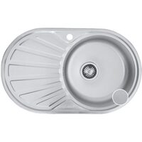 Мивка Freddo SN 9004D, 76X45см, дясна, Антиваровик, Неръждаема стомана